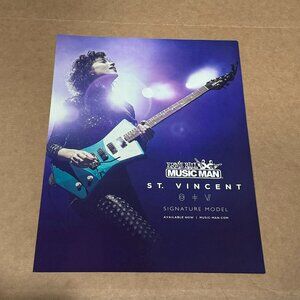St. Vincent - Ernie Ball / Music Man - 2015 Print Advertisement